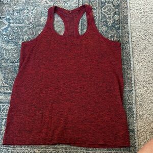 Lululemon Women's Red Racerback Athletic Tank Top